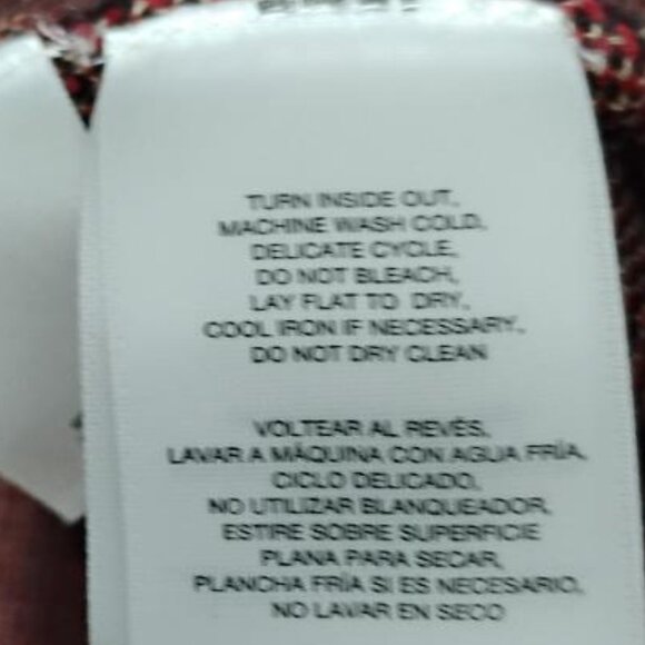 Kasper Plaid Cardigan Duster with Buckle Neck Closure Size 1X - Picture 8 of 8